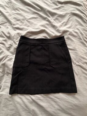 LOFT Black A-Line Skirt